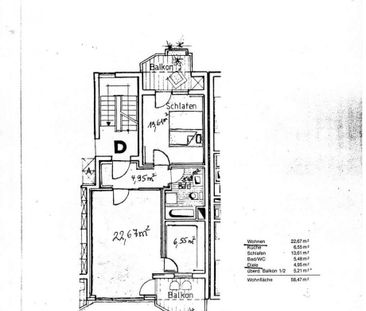 Teilmöblierte 2-Zimmerwohnung mit Außenstellplatz und zwei Balkonen - Photo 3