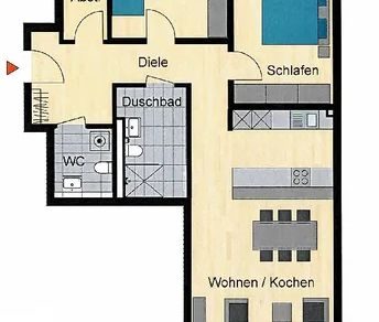 Neubau/Erstbezug: Modern geschnittene 3-Zimmer-Wohnung mit traumhaf... - Photo 4