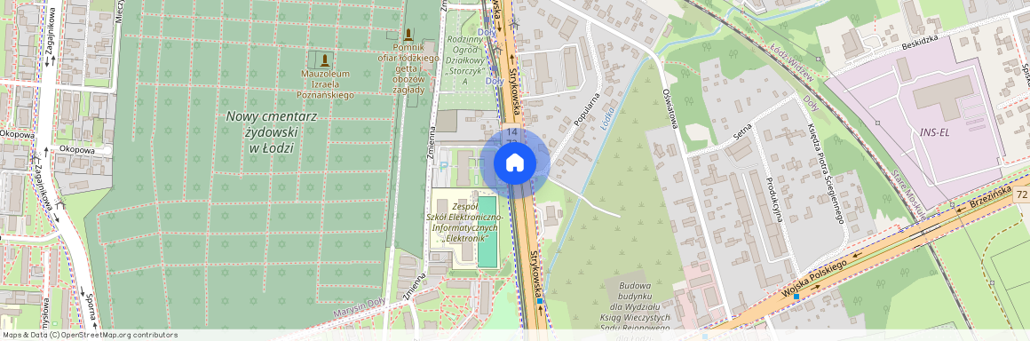 ul. Strykowska, Doły, Bałuty, Łódź, łódzkie