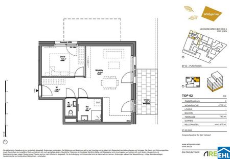 WOHNQUARTIER WILDGARTEN - 2-Zimmerwohnung mit Terrasse im am Rosenhügel - Photo 3