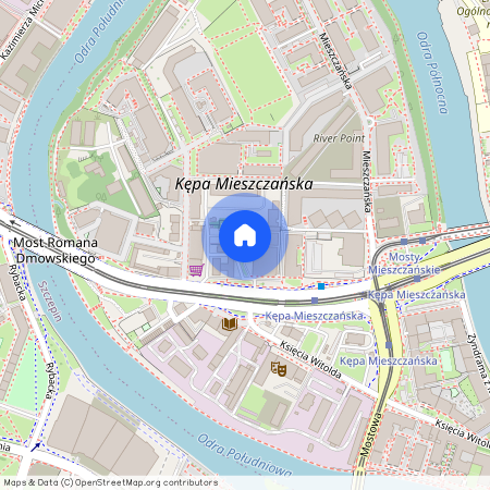 wyspa Kępa Mieszczańska, Nadodrze, Śródmieście, Wrocław, dolnośląskie