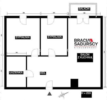 Mieszkanie małopolskie Kraków powierzchnia 53.38 m² C206-WM-92950 - Zdjęcie 4