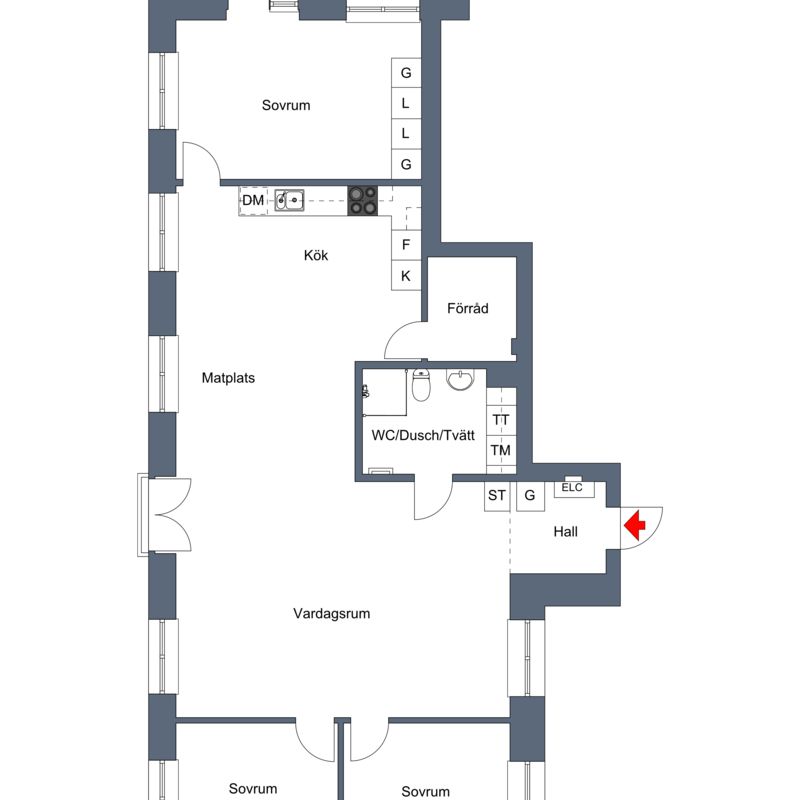 Västerbrogatan 5 – 4 rok (1111) - Foto 1