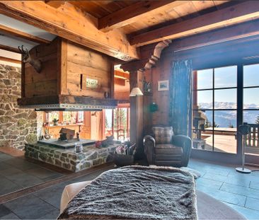LOCATION Semaine Chalet familiale avec vue panoramique sur les Alpes - Photo 3