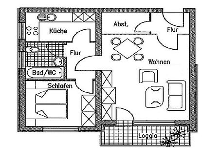 Wer will mich!? Günstig geschnittene 2-Zimmer-Wohnung - Foto 5