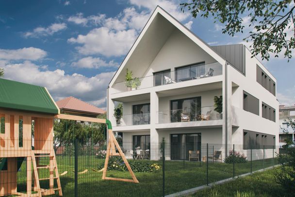 Modernes Wohnhaus (mit 4 Einheiten) nahe dem Wasserwald - Charmante Wohnung TOP 2 mit Balkon und Gartenanteil - Photo 1