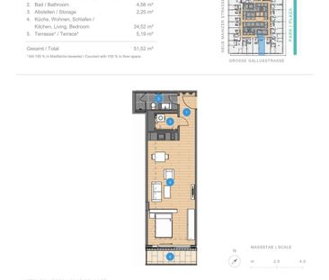 IM HERZEN DER SKYLINE: Exklusive Turmwohnung mit Einbauküche & Balkon - Photo 4