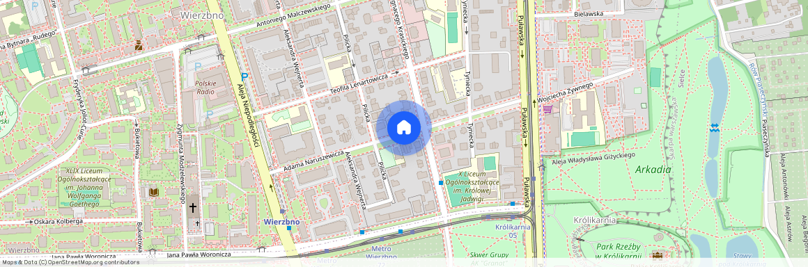 Warszawa, Mokotów, Warszawa, Mokotów, Górny, Adama, Naruszewicza