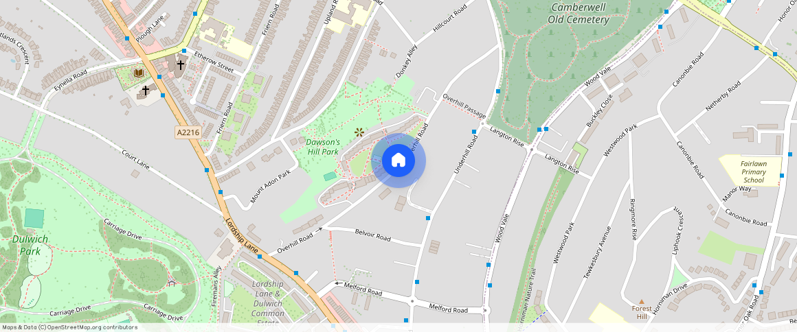 Overhill Road, London, SE22