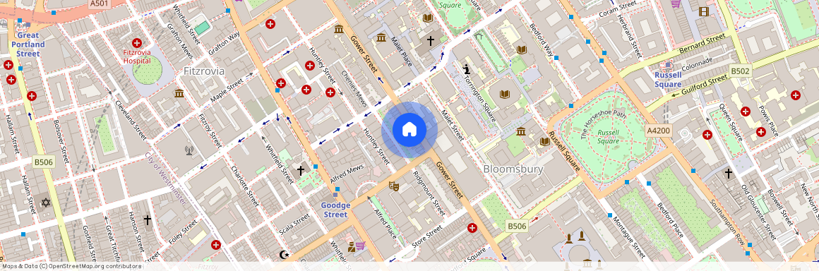 Gower Street, Bloomsbury, WC1E