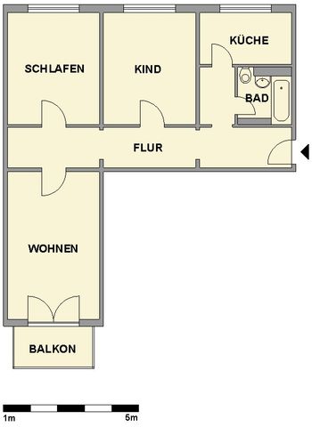 3-Raum-Erdgeschosswohnung nahe Stadtpark - Foto 5