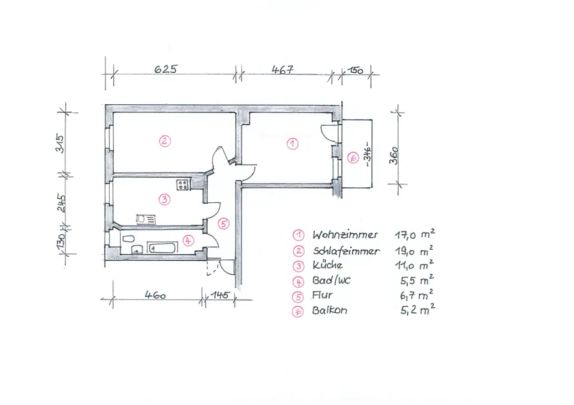 *** Tolle 2-Raum-Wohnung mit Balkon und Gartennutzung in Chemnitz-Hilbersdorf *** - Foto 1