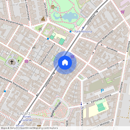 ul. Głogowska, Łazarz, Grunwald, Poznań, wielkopolskie