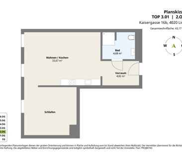 KAISERHOF 2 | 2 Zimmer-City-Wohnung mit Küche in Bestlage - ab sofo... - Photo 3