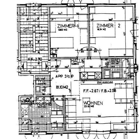 3.5 Zimmer, 81 m² - Foto 2