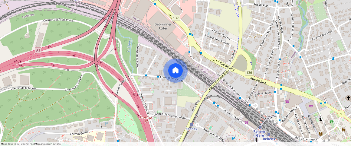 Chemin de la Forêt **, 1024, Ecublens