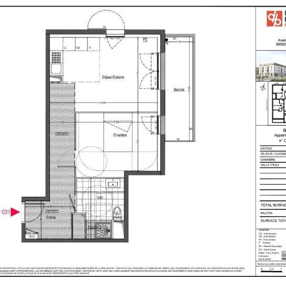 Appartement à louer 2 pièces 46.94m² - Photo 2