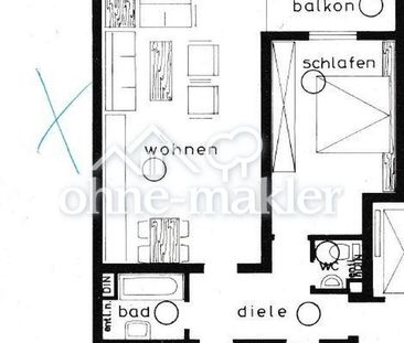 3-Zim.-Whg. mit Einbauküche, Loggia, Blick ins Grüne, Reinigungs-, ... - Photo 1