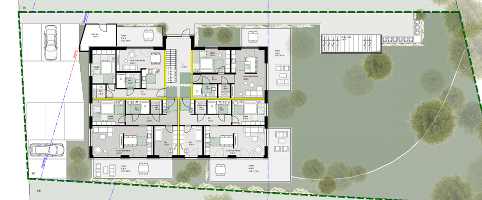 Neubau Penthouse Wohnung zu Vermieten in Vreden KFW 40 - Foto 1