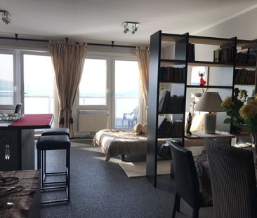 Donauparkblick! Spacious studio apartment on a higher floor for sho... - Photo 1