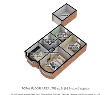2 bedroom bungalow to rent - Photo 2