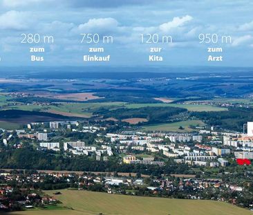 Barrierefreie 1-Raum-Wohnung mit Einbauküche, Dusche und Balkon - Foto 4