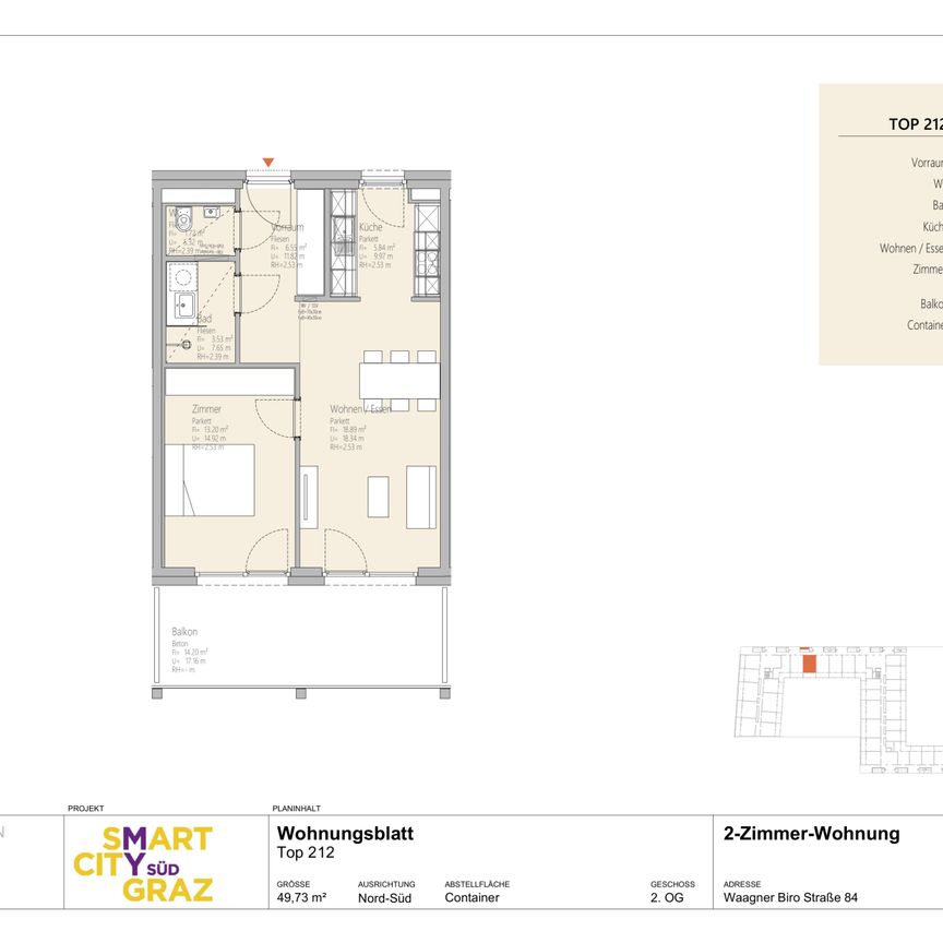 Smartes Wohnen - Geräumige Single- oder Pärchenwohnung im neuen Stadtteil - Smart City Süd Top 212 - Photo 2
