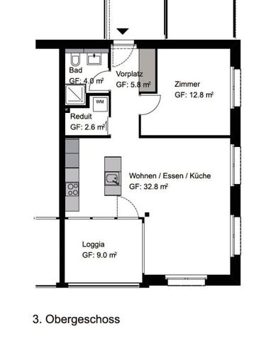 Modern 2.5-room apartment with loggia - Foto 3