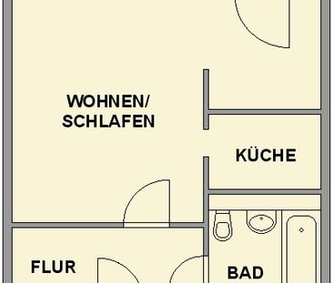 1-Raum-Wohnung in ruhiger Wohngegend - Foto 5