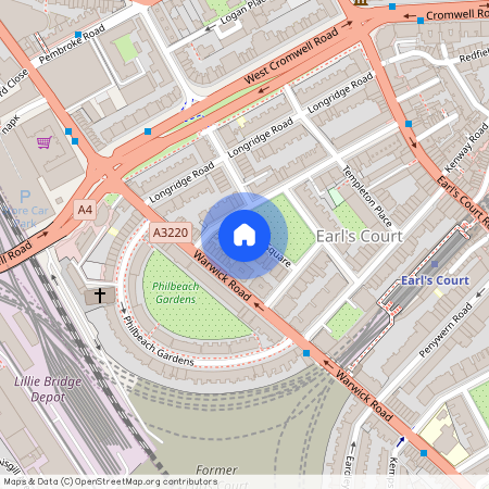 Nevern Square, Earls Court, London, SW5, United Kingdom