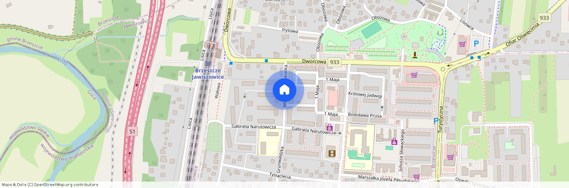 ul. Władysława Łokietka, Brzeszcze, Brzeszcze, oświęcimski, małopolskie