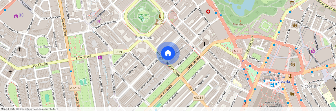 Eaton Place, Belgravia, Knightsbridge, London