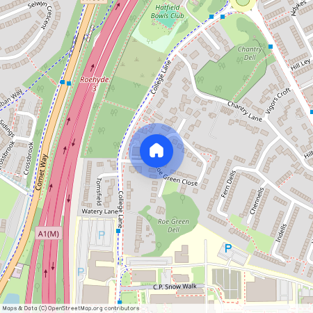 Roe Green Close, Hatfield