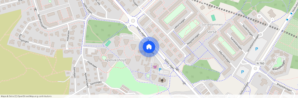 Rödaledstigen, Varberg