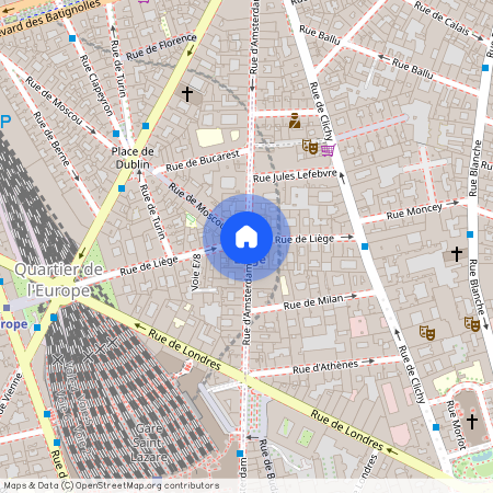 Rue d'Amsterdam, Francja, Paris