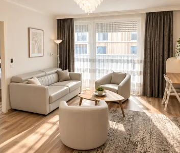 Hochwertig möblierte 2-Zimmer-Wohnung mit Balkon nahe Hauptbahnhof / Sonnwendviertel - Foto 2