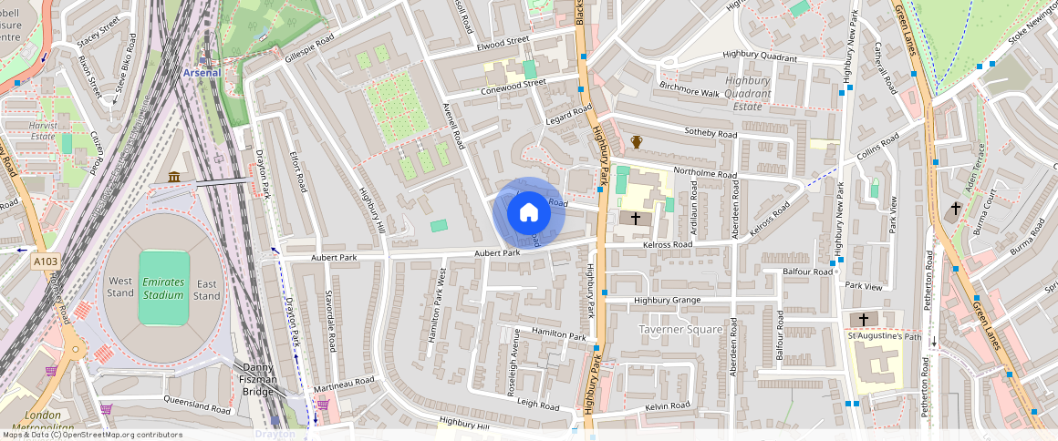 Aubert Road, Highbury, Islington, London