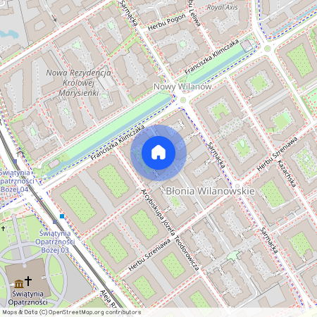 ul. Franciszka Klimczaka, Błonia Wilanowskie, Wilanów, Warszawa, mazowieckie