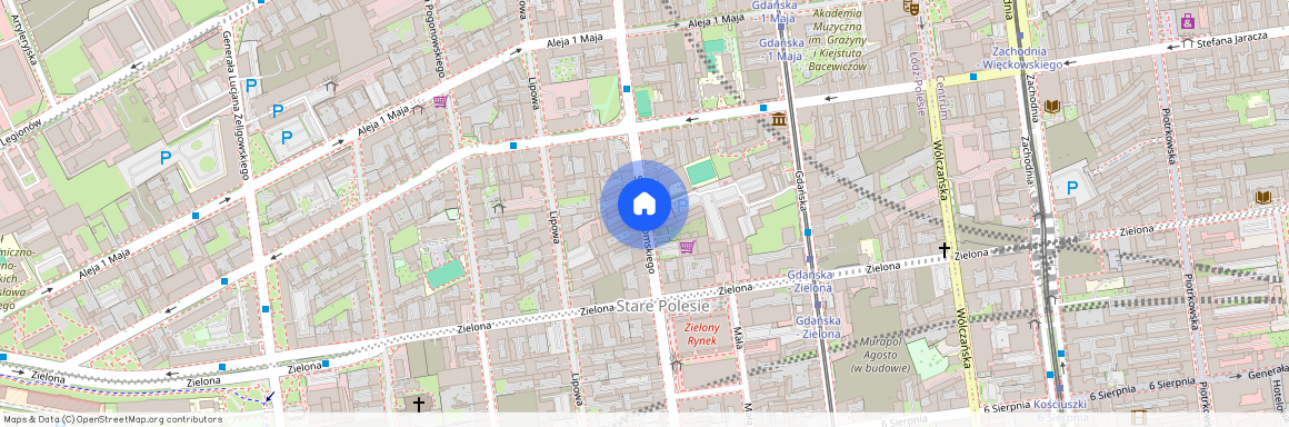 ul. Stefana Żeromskiego, Stare Polesie, Polesie, Łódź, łódzkie