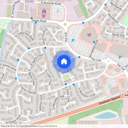 St. Matthews Close, Evesham, Worcestershire, WR11 2ES