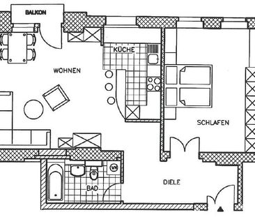 Nahe dem Großen Garten - Gemütliche 2-Zimmerwohnung mit Balkon - Photo 4