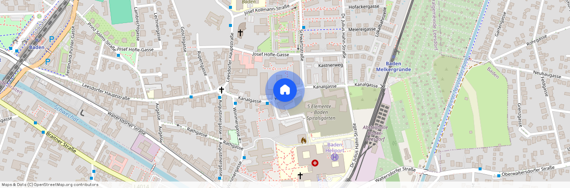 2500 Baden, Kanalg./Meixnerstr./Dr.Julius Hahnstr.