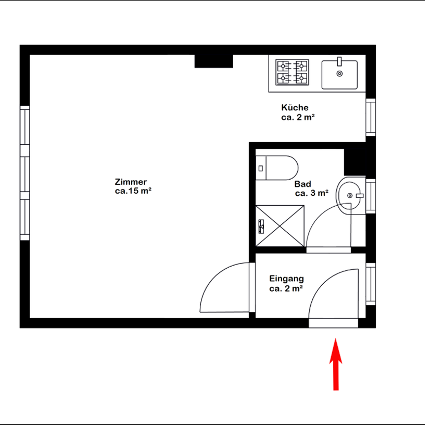 Neustadt / Sanierte 1-Zimmer Wohnung in zentraler Lage - Photo 1