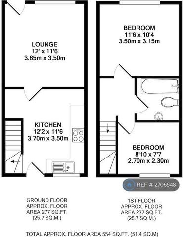 2 bedroom terraced house to rent - Photo 2