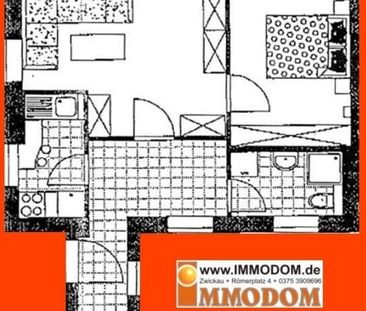 2-Zimmer-Wohnung im Herzen Zwickaus, toll, klein und gemütlich, zu ... - Foto 2