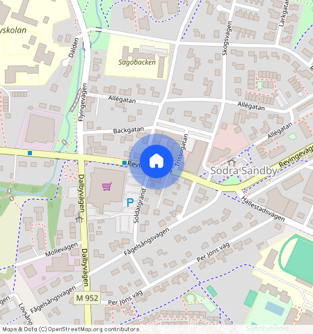 Cementblandarvägen, Södra Sandby