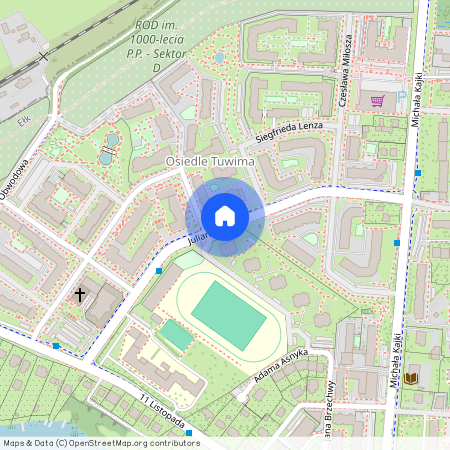 ul. Juliana Tuwima, Ełk, ełcki, warmińsko-mazurskie