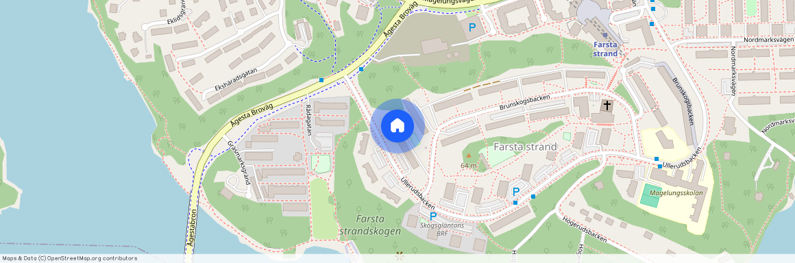 Farsta strand, Stockholm, Brunskogsbacken 100