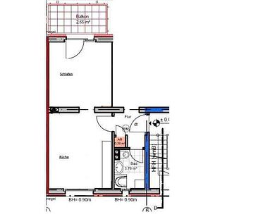 Zentrale 1,5 Zimmer Wohnung mit Balkon - Foto 5