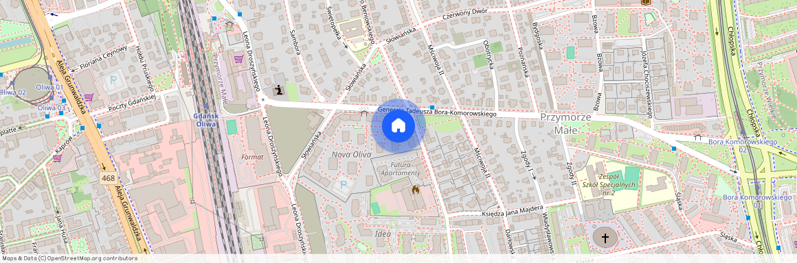 ul. gen. Bora-Komorowskiego, Przymorze Małe, Gdańsk, pomorskie